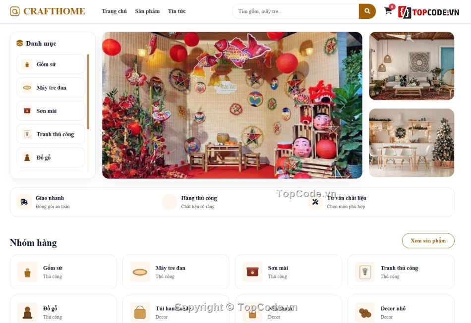 công nghệ web,web công nghệ,web bán đồ thủ công mỹ nghệ